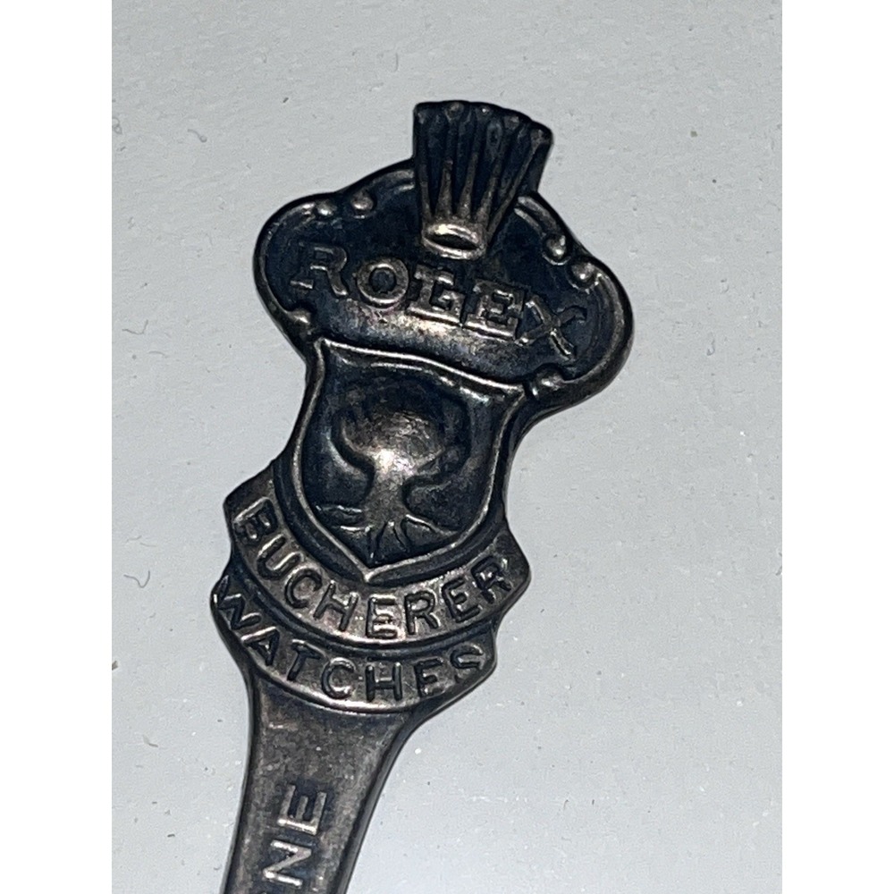 Rolex Bucherer Lucerne Switzerland Souvenir Spoon Lion Monument Watch Dealer